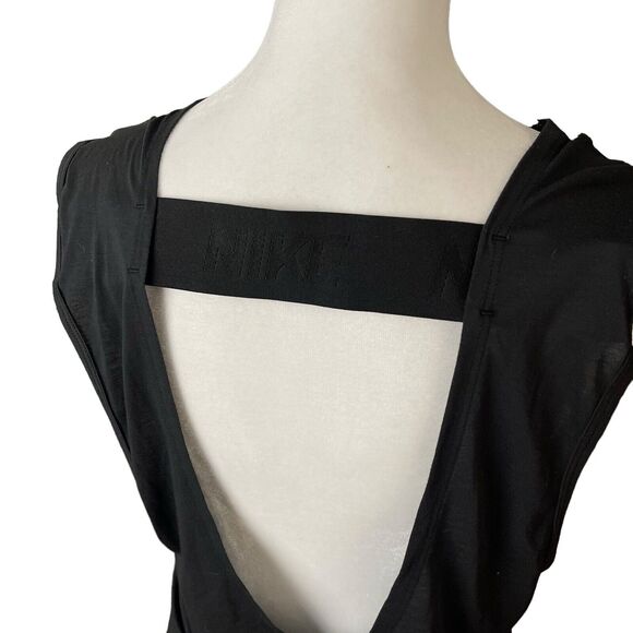 Nike x Soul Cycle XS Muscle Tee Black Tank Top Open Back Mesh Workout - Picture 10 of 10